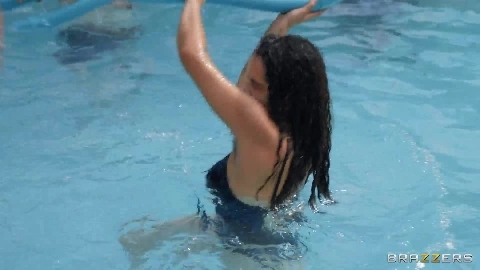 Gilf Crashes Pool Party - Seka Black