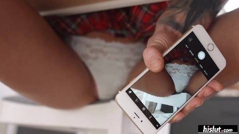 Megan Venturi is fucked deep in the ass then fed cum out of his cock