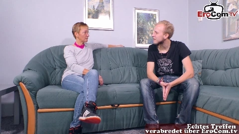 german mature mom at first time casting