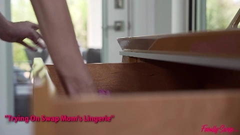 FamilySwap - Kyler Quinn And Lolly Dames - Trying On Sw