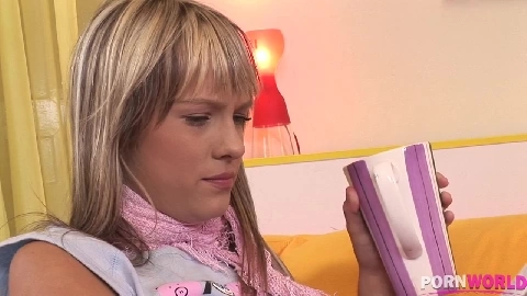 Barely legal Blue Angel fucked doggy style - PornWorld