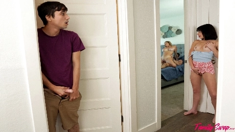 Spying On Swap Mom & Dad - Lolly Dames & Aria Valencia