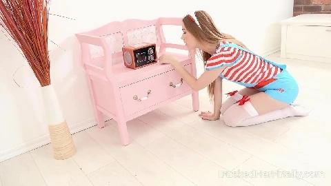 Naked Dude Joins a Clothed Babe for a Fuck - Alexis Crystal