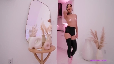 Vina Sky DP in black latex