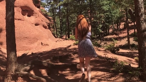 FreckledRED 145 Slut Sucks Uncut Dick in Public