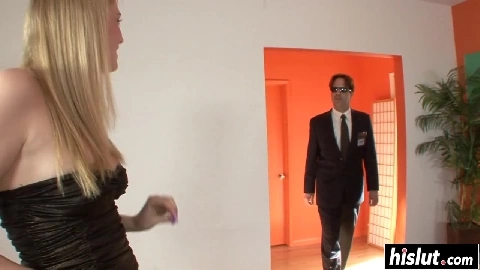 Hard cock makes Allie James moan