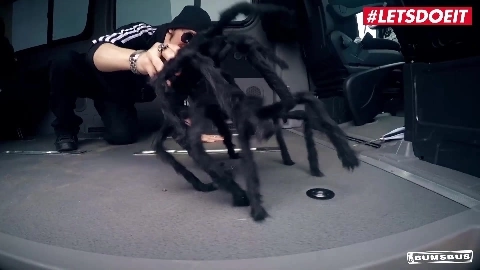 Halloween threesome sex with a German sexy p - Bums Bus