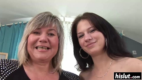 Amazing teen pleasured by her grandmother