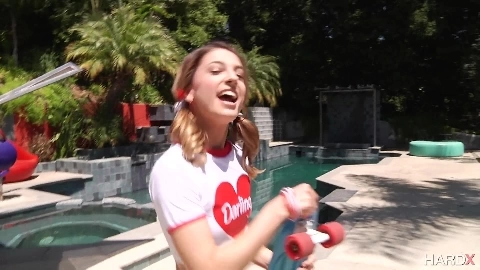 Dirty little cutie Kristen Scott ass drilled & facialed - HardX