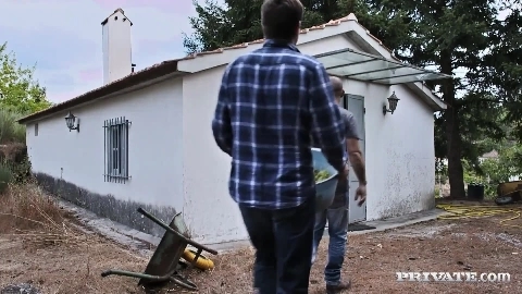 Marina Smokes and Sucks Two Dicks in This Hardcore Threesome Scene in HD - Marina Visconti