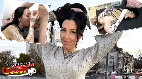 Inked German Cougar Sara Deluxe with Big Ass First Time Casting Fuck - GERMAN SCOUT
