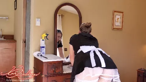 French Maid Swallows in 4K - Xev Bellringer
