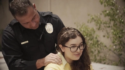 Officer Daddy [HD Porn] - Leana Lovings