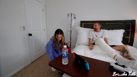 Hot Private Nurse Catches Big Dick Patient Snapping Pics Of Her Ass - Brooke Tilli