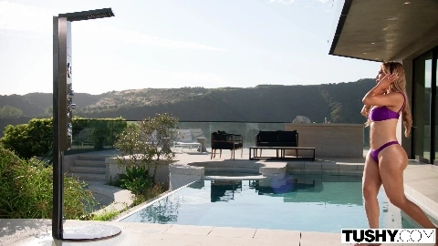 Kazumi Squirts Busty Beauty Gets DPed - Tushy