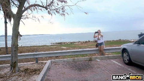 Blonde With Natural Tits Hops On The Bus - Sloan Harper