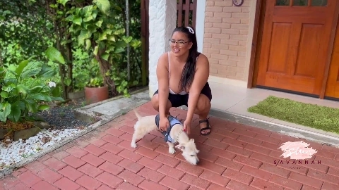 My new Neighbor Creampies my Pussy - Savannah Watson