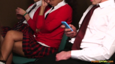 Amy Matthews Claudia Arizo Jess West Loretta Appleton Nina Leigh And Stella Cox Schoolboy Spanked - PureCFNM