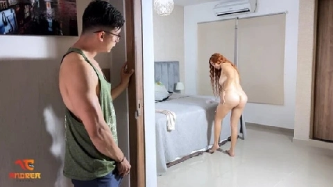 Stepmom Takes Her Inexperienced Stepson's Virginity - Andrea Castro