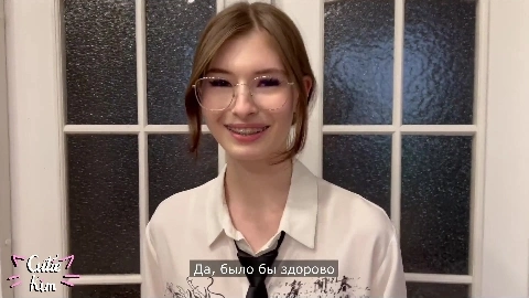 An English lesson with an exchange student did not go according to plan - Cutie Kim