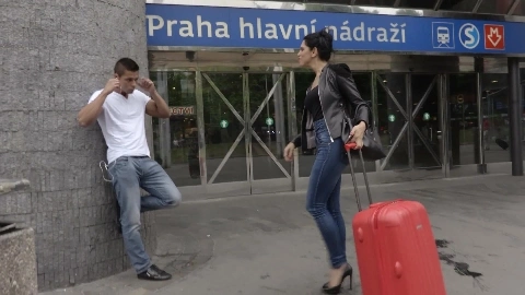 Beautiful Busty Russian Brunette Kira Queen Takes Foreign Cock For A Ride