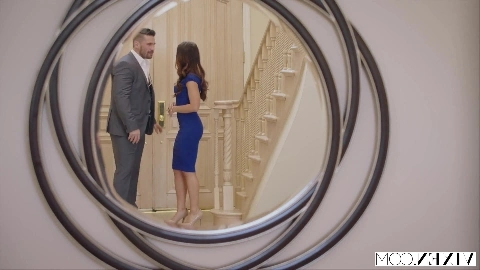 The boss gets intimate with Adriana Chechik.