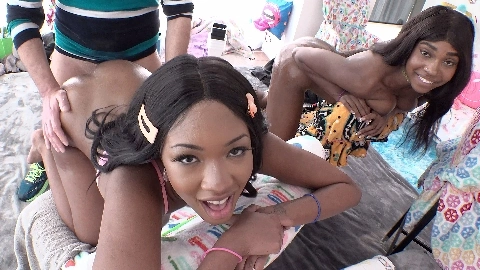 NYMPHO Lana Gee and Poppy Cox cum together