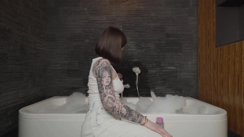 Nikky's Foam Squirt Party- Wet T-Shirt and Tight Pussy - Nikky Dandeli