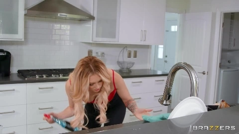 First To Clean Or Cum - Charlotte Sins